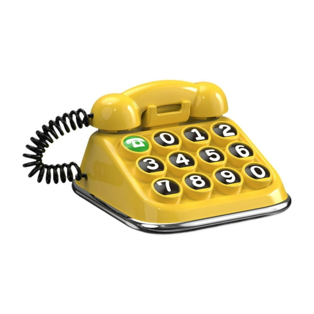 Tablero de número de teléfono de coche creativo genérico Decoración de automóvil Teléfono utilitario Amarillo