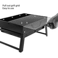 thumbnail image 4 of Outdoor BBQ Charcoal Oven, Foldable Barbecue Grill High Temperature Resistant Portable with Grid Grill for Picnic, 4 of 7