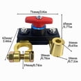 thumbnail image 2 of UP TO 70 OFF%! Car Battery Power Cut-Off Switch Breaker, Adjustable Pure Copper Stable Transmission High Conductivity 12v-24v Disconnect Switch Smart for Car Truck Boat RV Supplies(C), 2 of 6