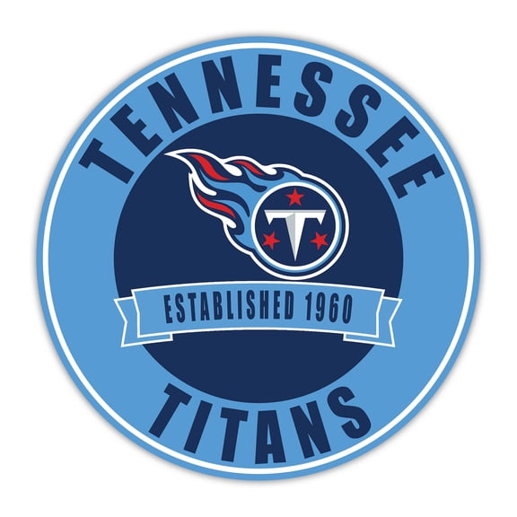 Tennessee Titans 24" Circle with Banner