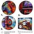 thumbnail image 3 of Designart "Abstract Train curious Journey I" Transportation Floater Framed Wall Art Living Room, 3 of 7