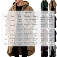 thumbnail image 4 of Atkumj Trench Coat Men Solid Color Hooded Long Winter Overcoat Stylish Long Sleeve Button Down Front Winter Coats S, 4 of 9