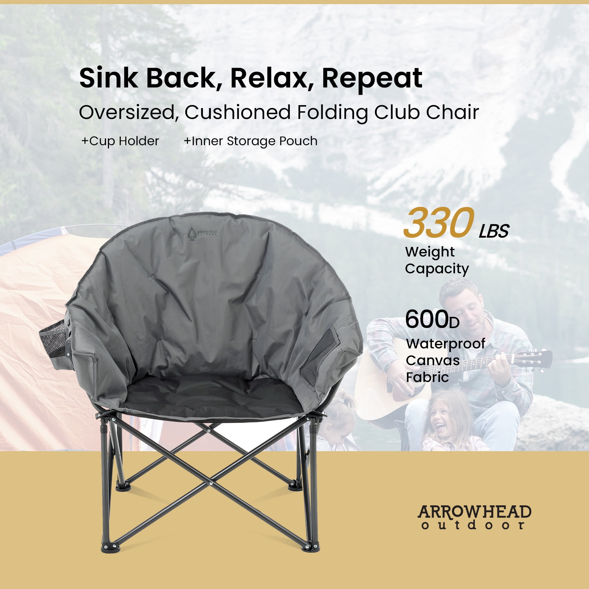 【新品・2脚セット】　HangOut BF DirectorsChair ARROWHEAD OUTDOOR Portable Folding Double Duo Camping Chair