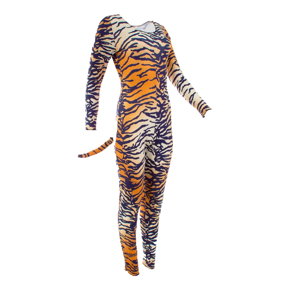 Underwraps Tiger Cool Cat Women's Halloween Fancy-Dress Costume for Adult, S