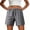 Gray plus size shorts with pockets a1, variant on Cagogo Women's Plus Size Elastic Waist Shorts with Pockets Quick Dry Casual Beach Vacation Sport Shorts Loose Fit Summer Active Travel Trousers, Sky Blue L