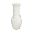 thumbnail image 6 of Terracotta Pottery Vase - Amphora Style Decorative Flower Vase for Home, Office & Living Room - Handcrafted Rustic Design - 19" White, 6 of 10