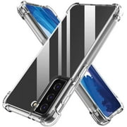 Samsung Galaxy S21 SM-G991U Case , Crystal Clear Hard Back Cover with 4 Corners Shockproof Protection Clear Case for Galaxy S21