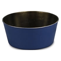 Contemporary Home Living 9.5" Navy Blue and Black Round Tapered Planter