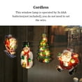 thumbnail image 3 of Cateissary Navidad ventana luz impermeable Navidad colgante iluminación decoración ventosa interior Año Nuevo lámpara fotografía Kits de decoración para fiestas Tipo 2 Cateissary HA069522-02B, 3 of 6