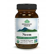 ORGANIC INDIA Neem Herbal Supplement 90 Vegetarian Capsules