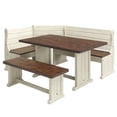 thumbnail image 3 of Corner Dining Set Harvest White Distressed | Furniture Dash, 3 of 7