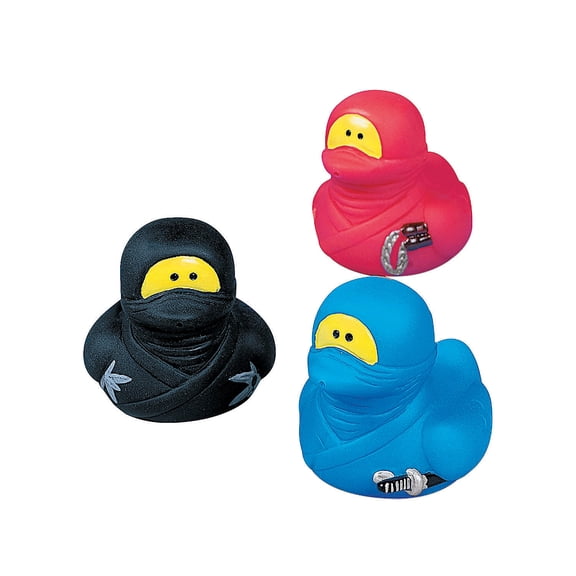 Ninja Rubber Duckies - Party Favors - 12 Pieces