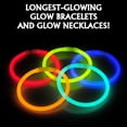 thumbnail image 3 of Glow Sticks Party Supplies Favors Decorations 100pk - 8 inch Glow in the Dark Light up Sticks, Neon Party Glow Necklaces and Bracelets W/Connectors, 3 of 7