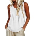 thumbnail image 2 of SROBPTY Women's Tank Tops Solid Sleeveless Crew Neck Loose Summer Shirts for Casual Wear, 2 of 4