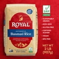 thumbnail image 3 of Authentic Royal Naturally Aged Indian White Basmati Rice, Long-Grain, Gluten-Free - 2 lbs, 3 of 10