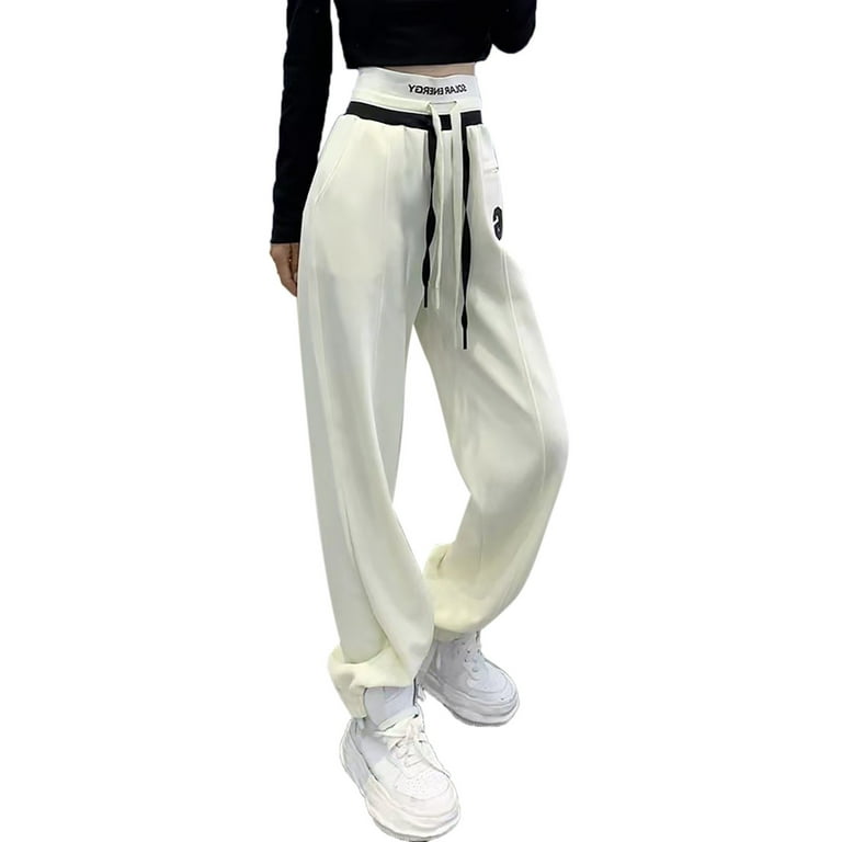 Aayomet Women Sweatpants Baggy Sweatpants for Women with Pockets-Lounge  Womens Pajams Pants-Womens Running Joggers Fall Clothes Outfits 2023,White  S 