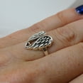 Sterling Silver Angel Wings Heart Ring (7)
