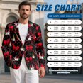 thumbnail image 7 of KUIFORTI Gnome Bow Men's Suit Jacket Lightweight Blazer Long Sleeve Sport Coat for Business Travel Office Work Graduation, 7 of 7