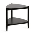 thumbnail image 5 of Kate and Laurel Knowlton Modern Tiered Triangle Side Table, 24 x 24 x 24, Black, Transitional Two-Tier Triangular Living Room End Table with Storage for Use as Indoor Plant Stand, 5 of 9
