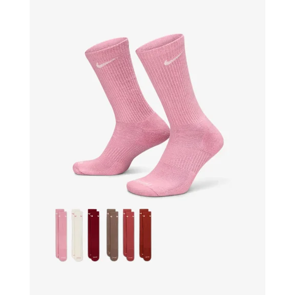 Nike Everyday Plus Cushioned Training Crew Socks (6 Pack)