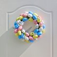 thumbnail image 2 of Guirnalda de flores artificiales de color caramelo para puerta de entrada, decoración de primavera para sala de estar, 33 cm, 2 of 5