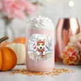 thumbnail image 4 of Playful Toy Fox Terrier Welcomes Winter Snowy Day with Cardinal Bird 16oz Glass Cup Mug Dog Lover Glass Can - 2017, 4 of 5