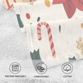 thumbnail image 5 of Yayeee 100% Cotton Hand Towels for Bathroom 16" x 28" Soft Absorbent Kitchen Towel, Beige Christmas Candy Canes, 5 of 7