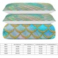 thumbnail image 2 of HAHDAXIA Mermaid Print Bedding Solid Comforter Set for All Seasons,3 Pieces(1 Comforter+2 Pillowcases),Soft Microfiber Bedding Set King(90"x90"), 2 of 7