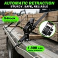 thumbnail image 2 of MATSKY 1"x10' Retractable Ratchet Straps Heavy Duty Tie Downs with Safety S-Hooks & Soft Loops, 1800lbs, for Truck, Trailer, ATV, 2-Pack, 2 of 7