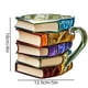 thumbnail image 3 of Fiudx Taza de Café Pintada a Mano, Diseño de Novela Vintage, Detalles Pintados a Mano, Regalo Literario para Amantes de Los Libros, Decoración Acogedora para El Escritorio, Perfecta para Sesiones de, 3 of 6