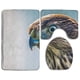 thumbnail image 1 of Juego de alfombras de baño de 3 piezas ABPHQTO Plumas de aves de cerca Cont-CHAPPLE-12801, 1 of 2