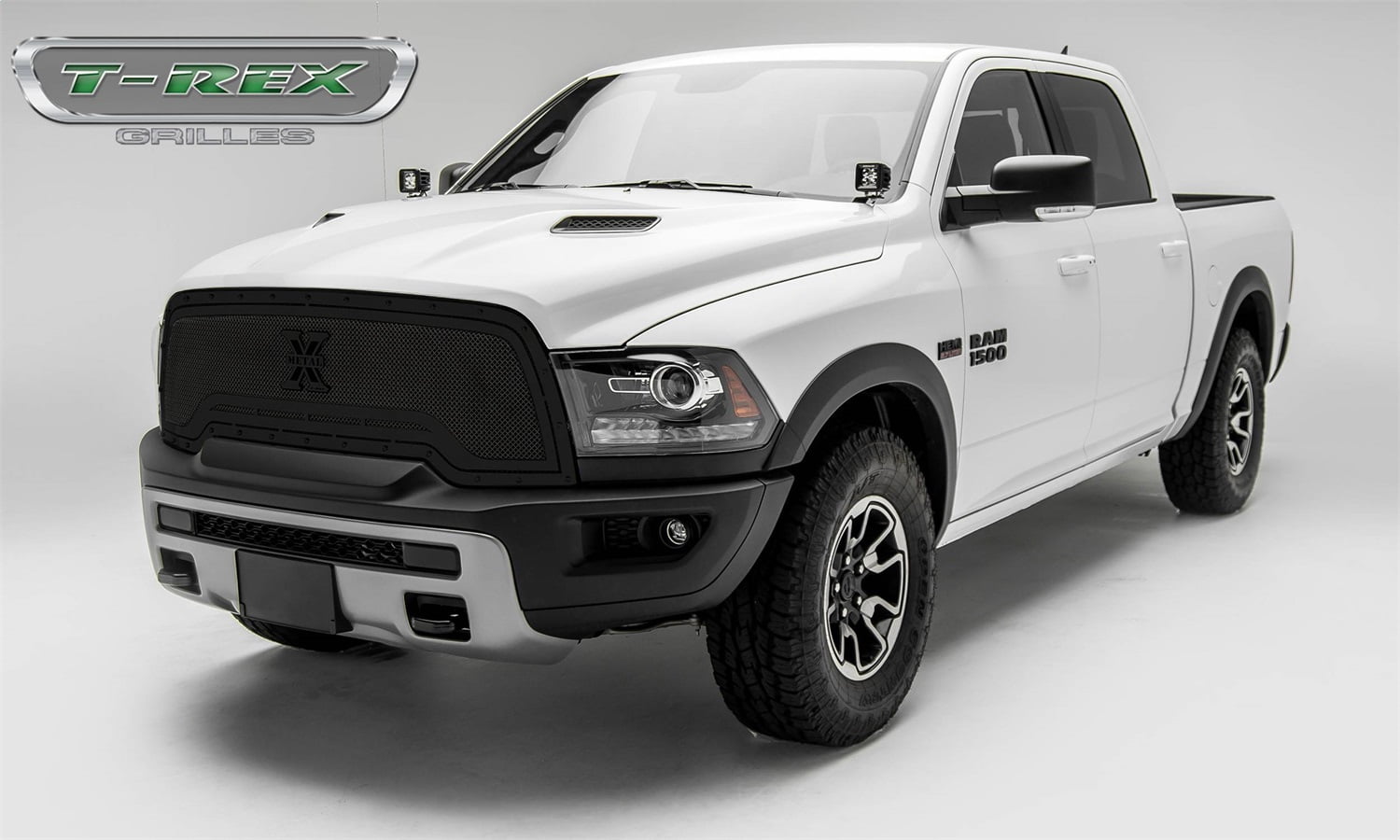 T-Rex Grilles 6714641-BR Stealth X-Metal Series Mesh Grille Assembly; Main; Formed Small Mesh Grille; 1 pc.; w/Tactical Black Studs; Black Powdercoat;
