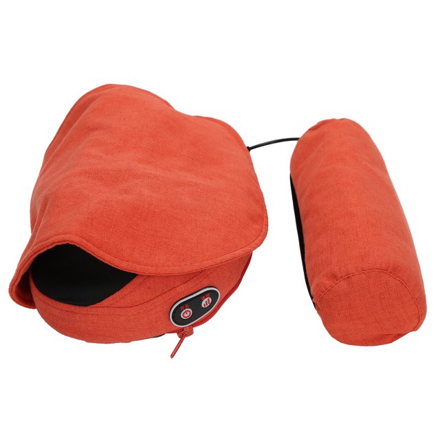 Almohada masajeadora de moxa, almohada de masaje cervical eléctrica multifuncional, cojín de masaje cervical de diseño elevado