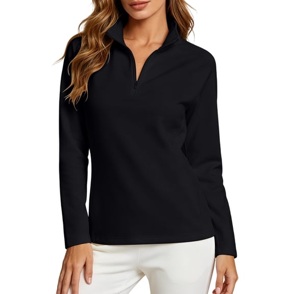 AloohaidyvioNo Boundaries Womens Fall Sweatshirt Casual Half Zip Pullover Long Sleeve Quarter Zip Trendy Loose Fit Tops