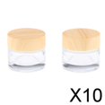 thumbnail image 1 of BELOVING 10X 2 Pcs Makeup Pot Empty Cosmetic Jars Lotion Cream Gel Containers Clear 10g, 1 of 3