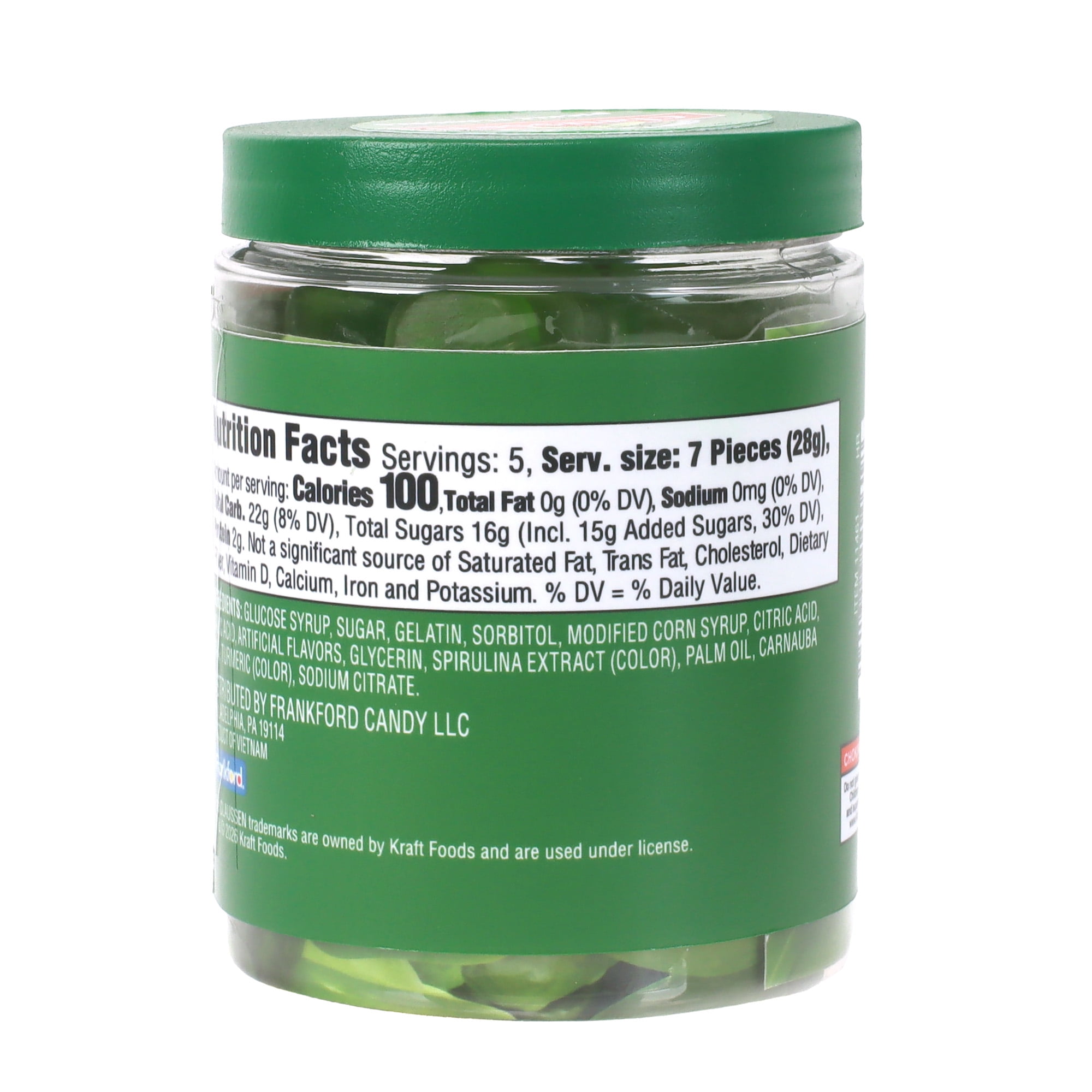 Frankford Claussen Gummy Pickle Jar with Pickle Flavored Gummies