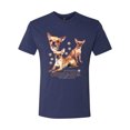 thumbnail image 2 of Wild Bobby, If It's Not a Chihuahua It's Just a Dog Gift, Men Premium Tri Blend Tee, Vintage Navy, Large, 2 of 4
