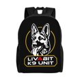 thumbnail image 1 of Mochilas escolares de la Unidad Canina Policía Canina K-9 para estudiantes, mochilas de viaje, bolsos para portátiles, bolsos de hombro para hombres y mujeres., 1 of 5