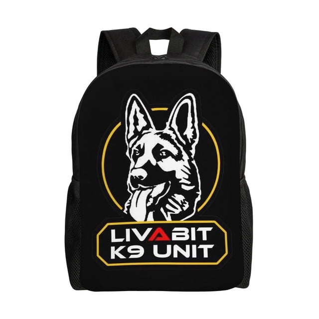 Mochilas escolares de la Unidad Canina Policía Canina K-9 para estudiantes, mochilas de viaje, bolsos para portátiles, bolsos de hombro para hombres y mujeres.