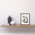 thumbnail image 2 of Blue Point Ragdoll Cat with Flowers Watercolour Illustration Artwork Framed Wall Art Print 9X7 Inch, 2 of 5