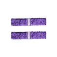 thumbnail image 1 of Cinturones anchos elásticos para damas INSPIRE CHIC con hebillas entrelazadas y decoración de lentejuelas brillantes para vestidos en púrpura claro, 1 of 6