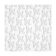 thumbnail image 6 of Wukai Poodle Dog Waterproof Tablecloth for Kitchen Dining, Fits Square Tables for 2-4 Seats -54"x54", 6 of 7