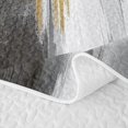 thumbnail image 5 of Homewish Gray Gold Quilt King,Abstract Modern King Coverlet Set,3 Pieces, 5 of 7