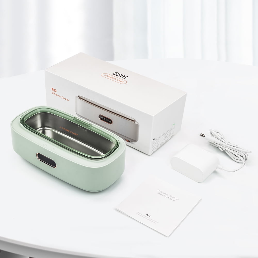 Ultrasonic Jewelry Cleaner, 300ml Jewelry Cleaning Machine, 45khz Stainless Steel Jewelry Cleaner with 4 Cleaning Modes for Jewelry Eyeglasses Watches Rings Earrings Necklaces Coins