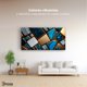 thumbnail image 2 of Cuadro Decorativo Canvas Abstracto Canvas Revolution Trapecios Dorados 120x60, 2 of 3