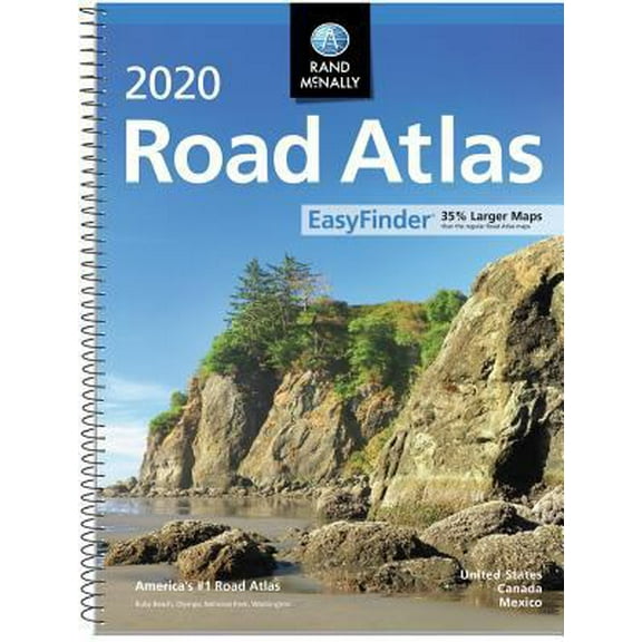 Pre-Owned Rand McNally 2020 Road Atlas Midsize Easy Finder - Spiral (Paperback) 0528021060 9780528021060