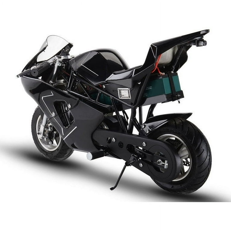 MotoTec 36v 500w Electric Pocket Bike GP Black Walmart
