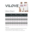thumbnail image 3 of VILOVE USA Shirt American Flag Shirts Women Oversized Patriotic T-Shirts Casual America Flag Print Tee Tops, 3 of 7