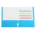 thumbnail image 2 of C-Line 2-Pocket Laminated Paper Portfolios with 3-Hole Punch, Blue, Box of 25, 2 of 3