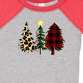 thumbnail image 4 of Inktastic Three Christmas Trees in Plaid and Leopard Print Boys or Girls Baby Bodysuit, 4 of 5